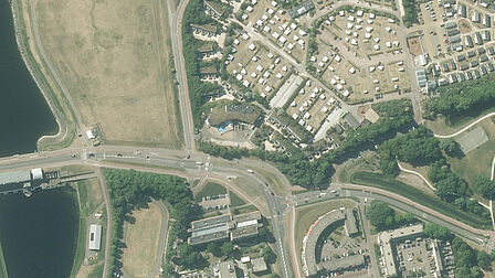 Luchtfoto Rijnmonding