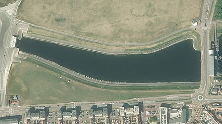 Luchtfoto Rijnmonding