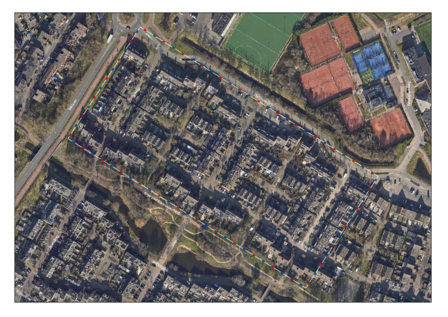 Luchtfoto van wijk De Krom in Katwijk Noord