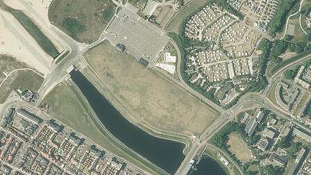 Luchtfoto Rijnmonding