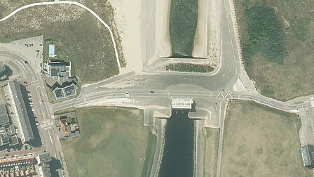 Luchtfoto Rijnmonding