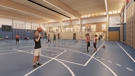 Impressie sportzaal Korte Vaart