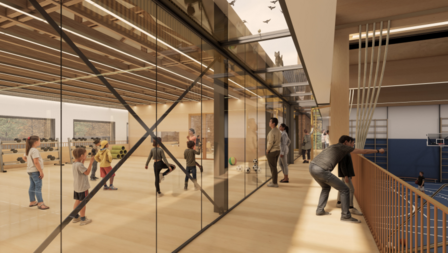 Impressie sportzaal Korte Vaart